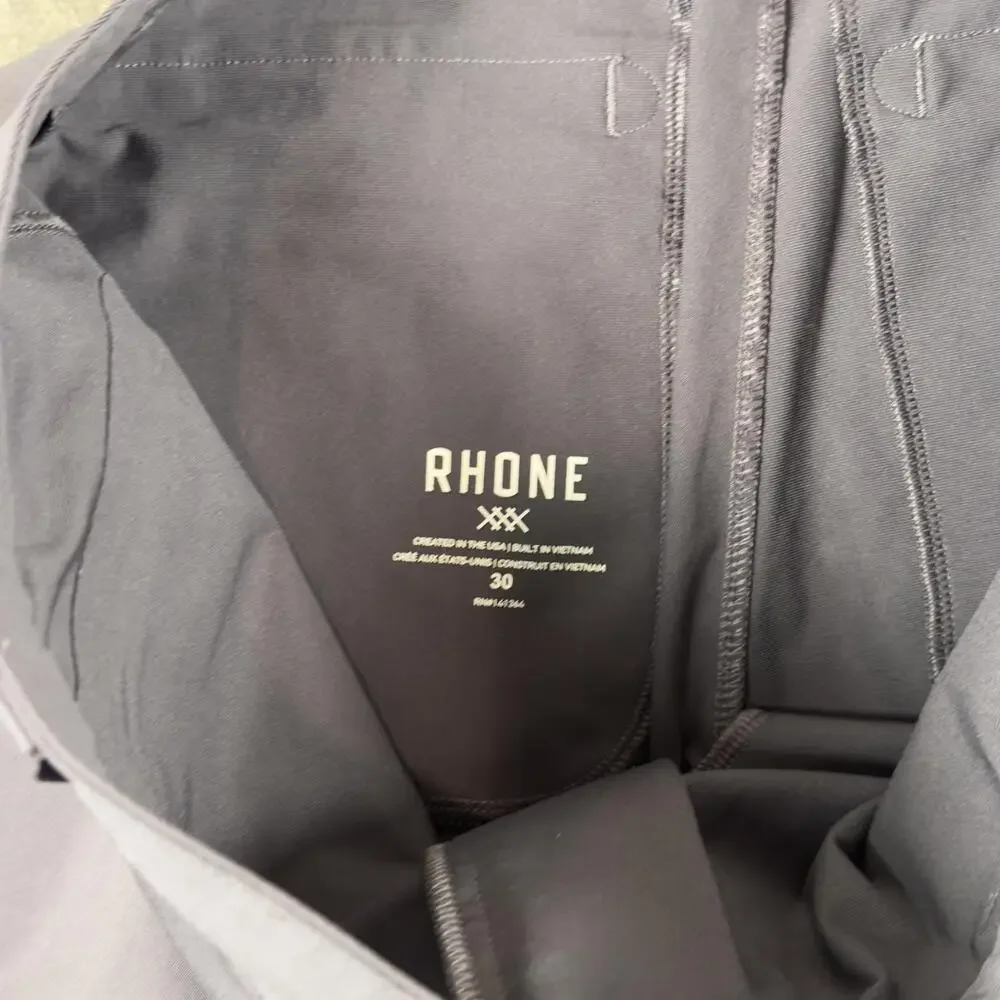 Rhone Shorts Mens 30 Blue Chino 7 Inch Inseam Performance Microfiber Casual